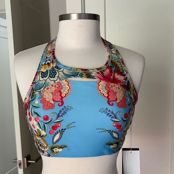 Johnny Was Tops - Johnny Was Active Bee Logo Tank sports bra. New.